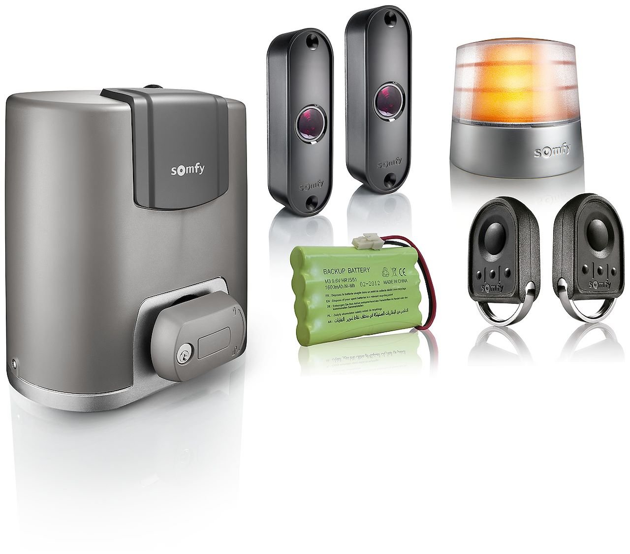 Motorisation Somfy Elixo 500 3S io – Pack complet portail coulissant - MATERIEL PROS